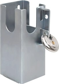 vidaXL Dispozitiv blocare cârlig remorcă argintiu 11x11x23,5 cm oțel