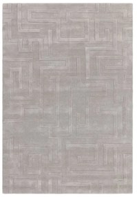 Covor gri deschis din lână 200x290 cm Maze – Asiatic Carpets