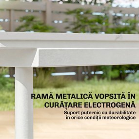 Outsunny grădină terasă lemn fals | Aosom Romania