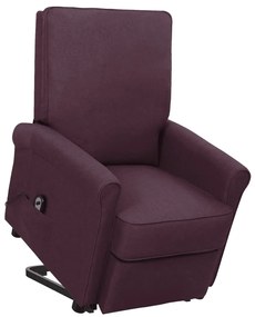 3098148 vidaXL Fotoliu rabatabil cu ridicare, violet, material textil