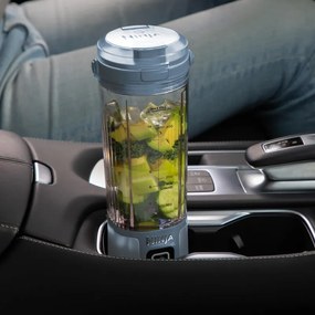 Blender portabil Ninja Blast BC151EUNV, 7,4 W, 530 ml, 6 lame din otel, Zdrobire gheata, Pana la 10 cicluri, Fara BPA, USB-C, Albastru