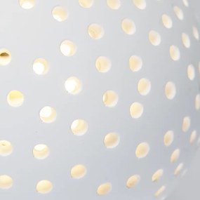 Aplică vintage albă din ipsos cu glob - Blur