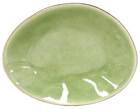 Farfurioară din gresie ceramică pentru desert Costa Nova Riviera, ⌀ 16 cm, verde