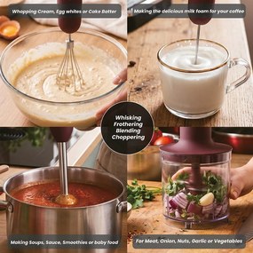 Blender de mână cu accesorii 6 în 1 Berlinger Haus, set complet, model BH 9563