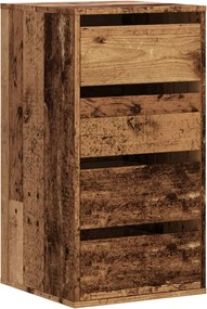 vidaXL Dulap colț cu sertare lemn vechi 40x41x76 cm lemn prelucrat