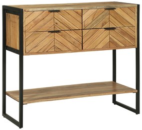 vidaXL Masă consolă 90x35x80 cm Lemn masiv Acacia