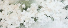Tablou - Abstracție de Flori Albe (120x50 cm)