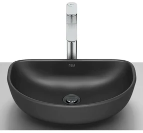 Lavoar pe blat negru mat Roca Optica 45 cm