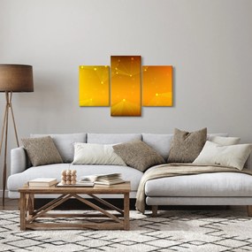 Tabloul abstract galben (90x60 cm)