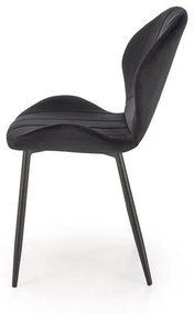 Set 4 scaune K538 velvet negru