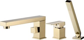 Baterie pe cada auriu Rea Glen si set de dus inclus 3 piese