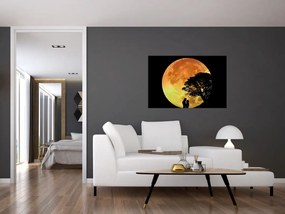 Tablou cu umbre în lumina lunii (90x60 cm)