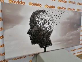 Tablou copac sub forma de față