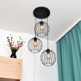 Lustră LED pe cablu MERCURE 3xE27/15W/230V