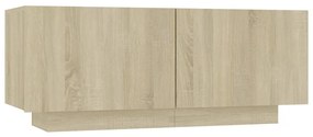 Comoda TV, stejar sonoma, 100x35x40 cm, PAL 1, Stejar sonoma