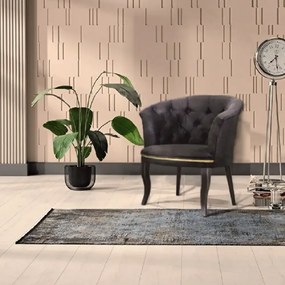 Fotoliu Milano, negru, picioare negru, Homs