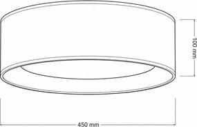 Brilagi - Lampă LED dimabilă VELVET SM 24W/230V 3000-6000K Ø 45 cm maro WT + DO