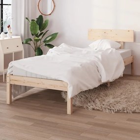810137 vidaXL Cadru de pat, 100x200 cm, lemn masiv de pin
