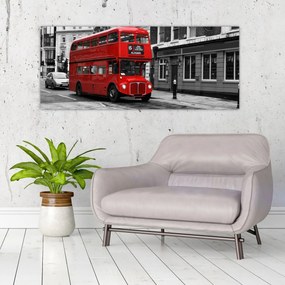 Tablou - Londra cu autobuz (120x50 cm)