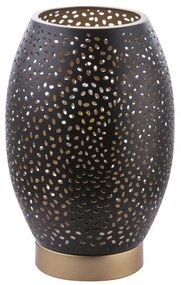 Veioza metalica design decorativ NARRI auriu/negru 24002S GL