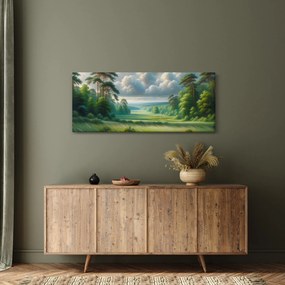 Tablou - Peisaj verde (120x50 cm)