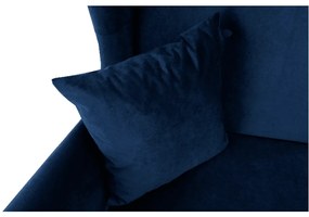 Canapea extensibila Columbus 215 cm material textil albastru
