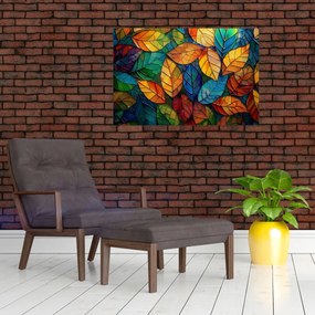 Tablou - Mozaic din frunze (90x60 cm)