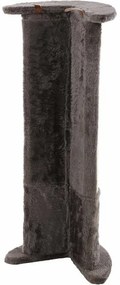 Flamingo Scărpinător de colț elegant cu sfoară, 29 x 21 x 71 cm, gri
