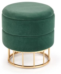Taburet tapitat Minty Velvet Verde / Gold
