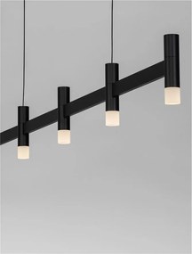 Lustra liniara cu 5 spoturi LED 2700K POETIC negru