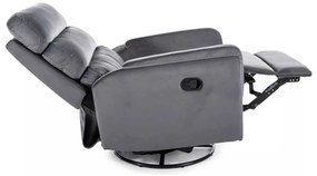Scaun reclinabil Belfort Velvet, gri