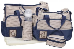 Set 3 genti bebe NOVOKIDS™ Mastella atasabile la carucior, Capacitate mare , Geanta termos pentru biberoane inclusa, dimensiune 39X35X10 cm ,