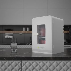 Mini frigider 2in1 15 litri cu functie de racire si incalzire, alb