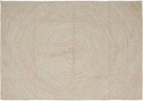 vidaXL Covoare de zonă Dreptunghiular Natural și Alb 160 x 230 cm Iută