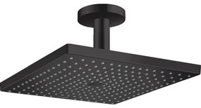 Palarie dus patrata cu brat dus vertical, culoare negru mat Hansgrohe Raindance E 26250670 Negru mat