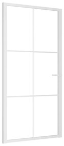 Usa de interior, 102,5x201,5 cm, alb, sticla ESG si aluminiu 1, white and transparent, 102.5 x 201.5 cm, Grila 3x2