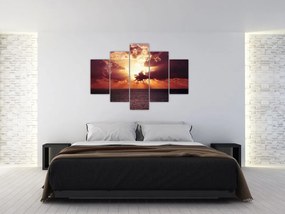 Tablou cu soarele după nori (150x105 cm)