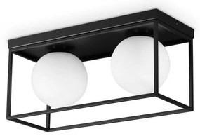Plafoniera design modern Lingotto PL2 negru