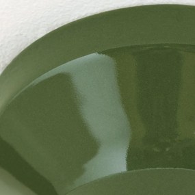 Mini Plafoniera din ceramica verde FROST