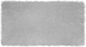 vidaXL Covor din Lână Faux Tafalla Gri 80 x 150 cm Poliester