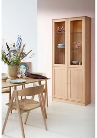 Vitrină cu iluminare în decor de stejar 89x199 cm Mistral - Hammel Furniture