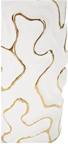 Vază albă-aurie din ceramică (înălțime 25 cm) Adore – Mauro Ferretti