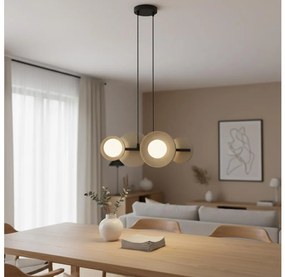 Lustru suspendat cu cablu, model 4xG9/8W/230V, bej