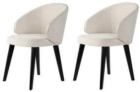 Set de scaune de sufragerie Bentley White andBlack, 2 buc.