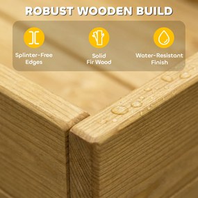 AIYAPLAY Set ladă pentru nisip 2 piese 150x90 cm lemn ladă de nisip cu bancă spațiu depozitare plită chiuvetă detașabilă mărgele abac Galben | Aosom Romania