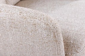 Set de 2 scaune pivotante picioare din lemn Big George sampanie greige texturat