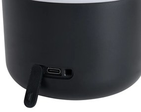 Lampă de masă exterioară alb-negru cu LED reîncărcabil IP44 - Haard