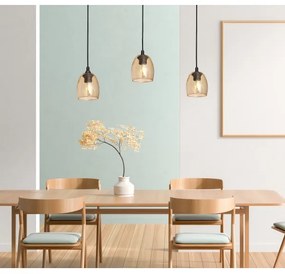 Lustră pe cablu BRILLANT 3xE27/15W/230V bej