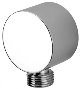 Racord unghiular rotund pentru furtun de dus crom Deante, Cascada Crom