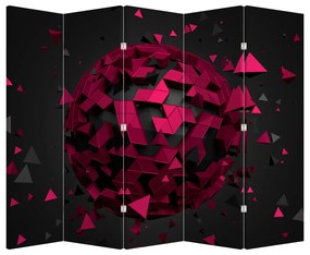 Paravan - Abstracție 3D (210x170 cm)